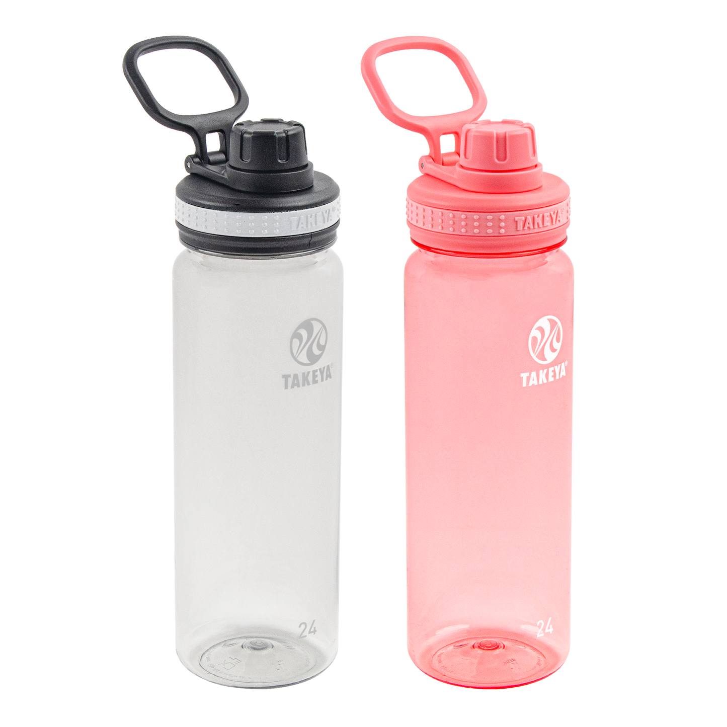 tritan-water-bottle-bundle-with-spout-lid-2-pack-g8 51689-Tritan-Spout-24-2pk-Clear-FlutterPink-angle_2e2a67e8-7240-4517-90e1-85605eacf4b2.png