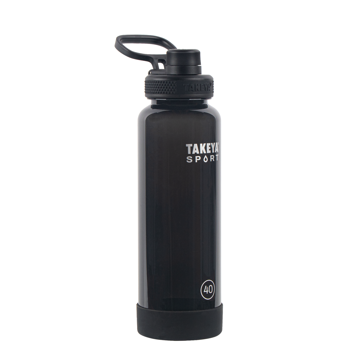 tritan-sport-water-bottle-with-spout-lid-b6 52023-TKS-Tritan-Spout-40-GrandSlamBlack-frontangle.png
