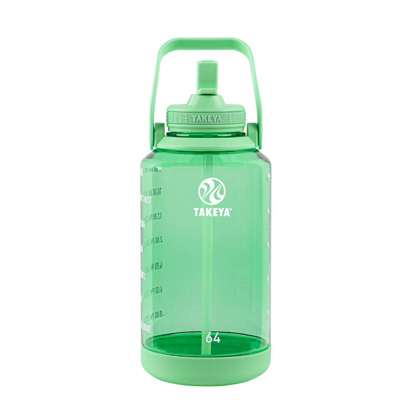 tritan-motivational-water-bottle-with-straw-lid-u6 54101-Tritan-Straw-Motivational-64-PistactioGreen-front.png