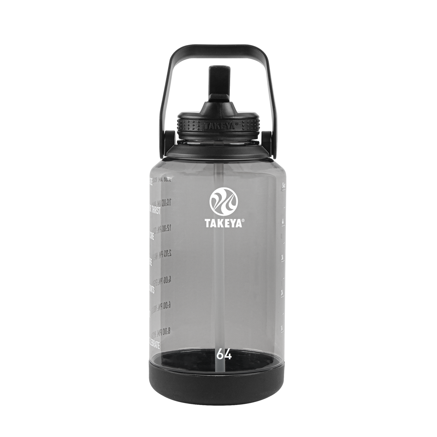 tritan-motivational-water-bottle-with-straw-lid-u6 54145-Tritan-Straw-Motivational-64-StormyBlack-front.png